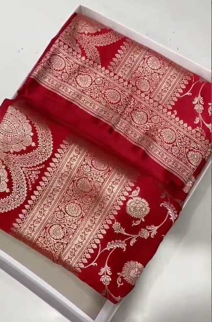 Mashruf Heavy Banarsi Saree with Motifs