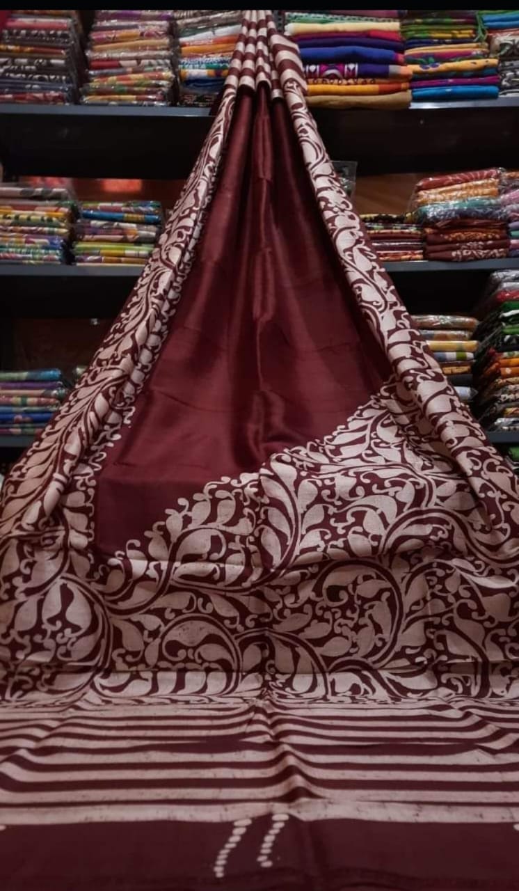 Bishnupuri Batik Bengali Sarees