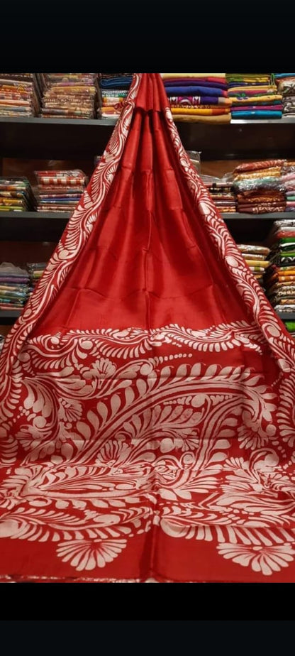 Bishnupuri Batik Bengali Sarees