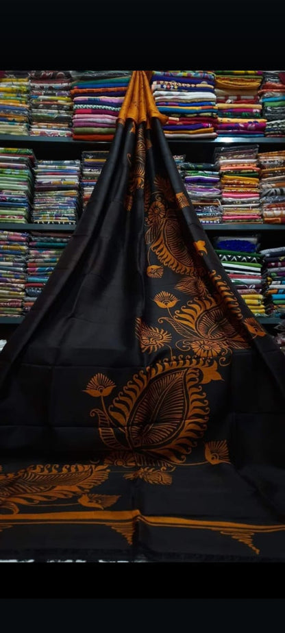 Bishnupuri Batik Bengali Sarees