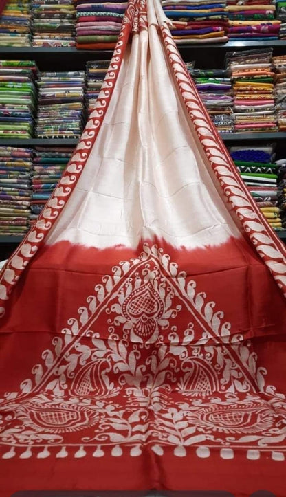 Bishnupuri Batik Bengali Sarees