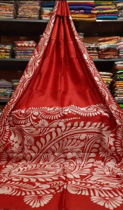 Bishnupuri Batik Bengali Sarees