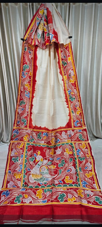 Bishnupuri Batik Bengali Sarees