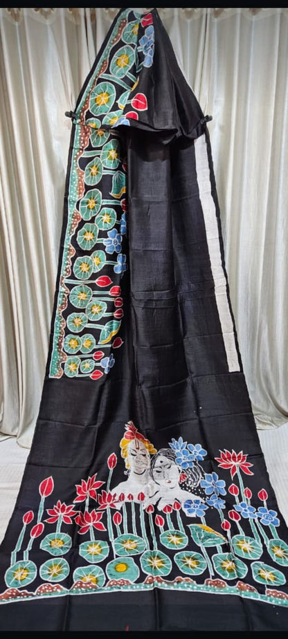 Bishnupuri Batik Bengali Sarees