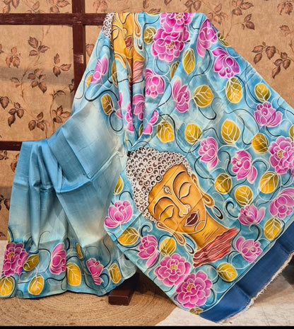 Bishnupuri Batik Bengali Sarees