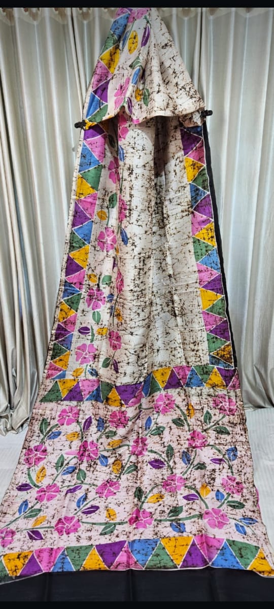 Bishnupuri Batik Bengali Sarees