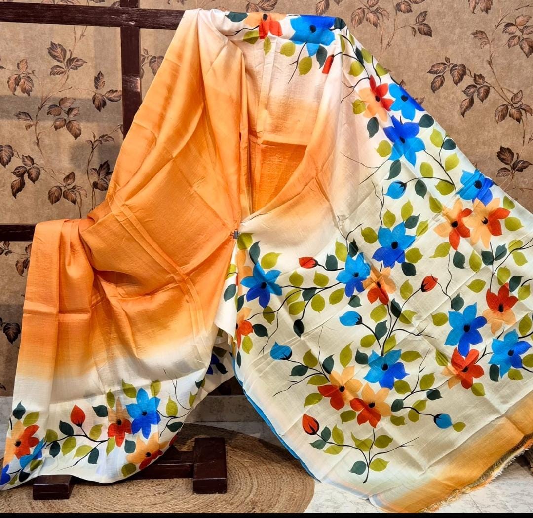 Bishnupuri Batik Bengali Sarees