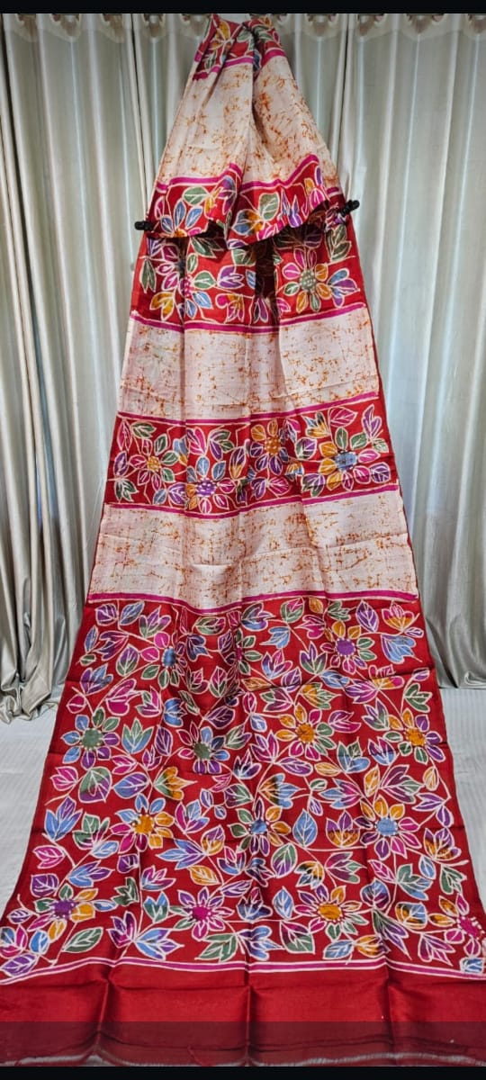 Bishnupuri Batik Bengali Sarees