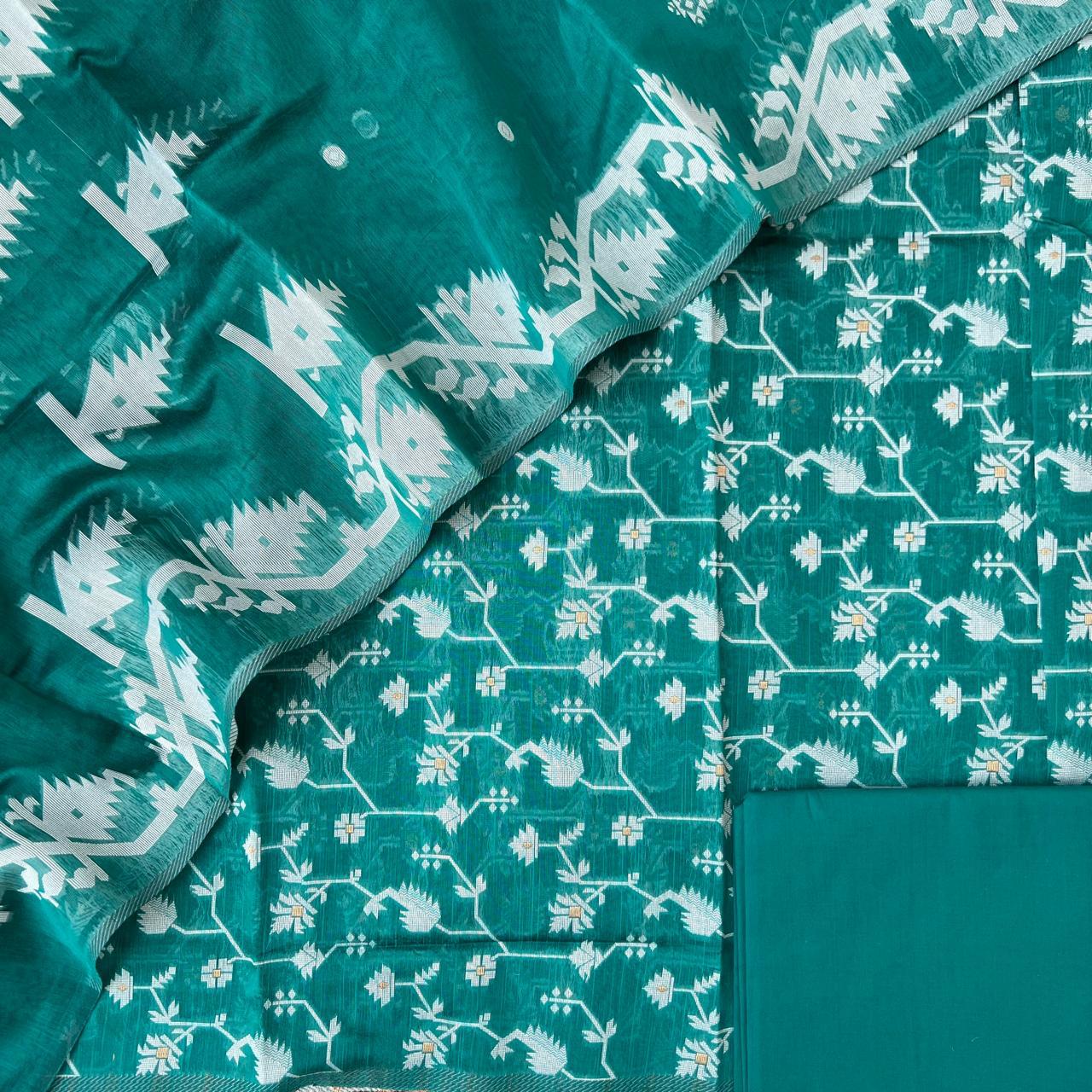 Chanderi Jamdani Weave Suits