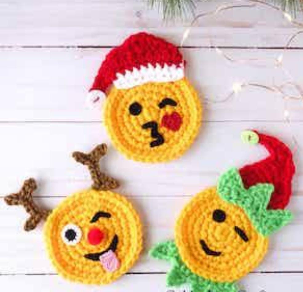 Handknitted Christmas ornaments for Christmas Tree Decor