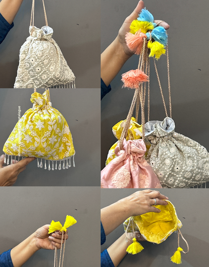 Embroidered Potli Bags by RNR