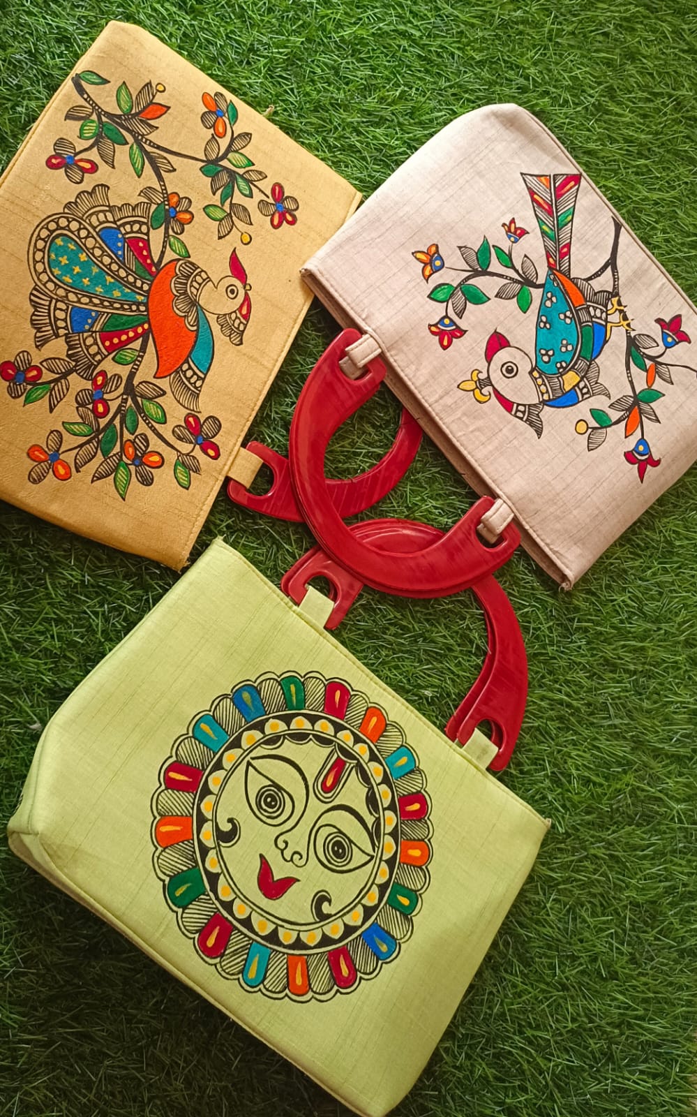 Handpainted Madhubani Art Handpurse