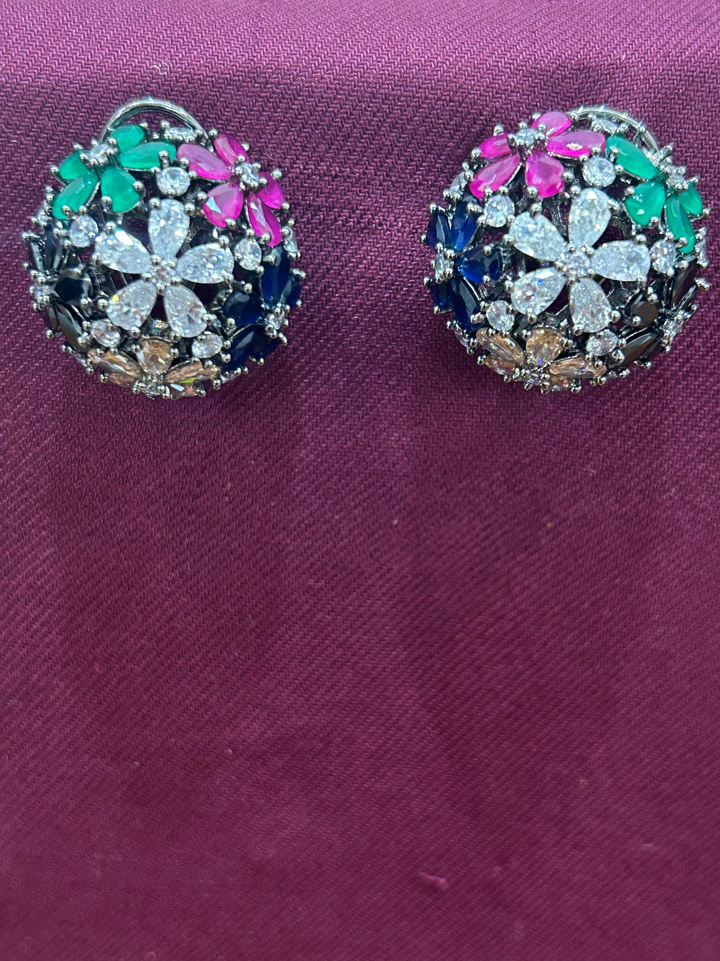 Multi Coloured Earrings by RNR