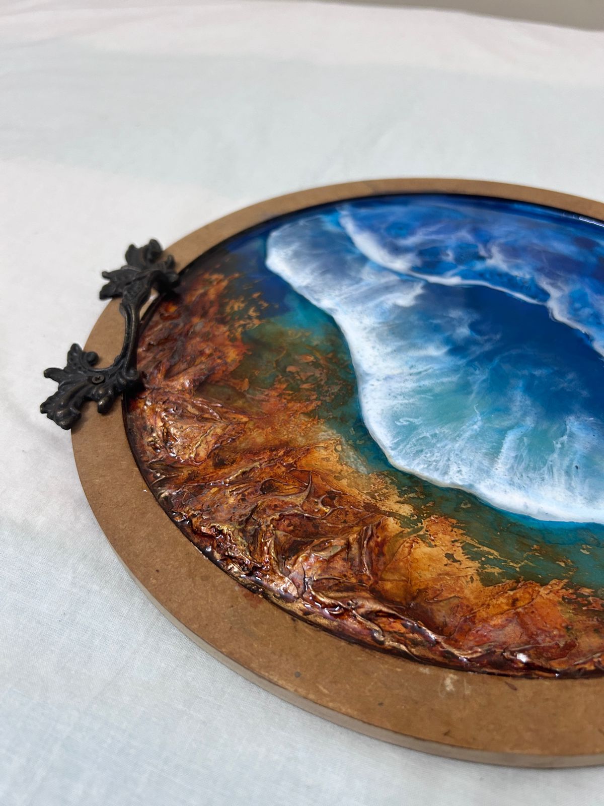 Ocean Theme - Resin Art Tray By Rank Never Retire