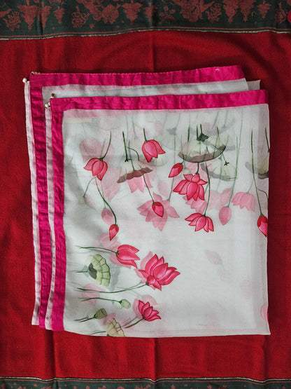 Organza Lotus Dupatta