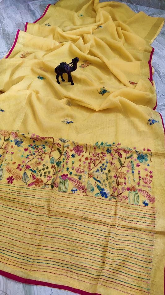 Kota Saree with Parsi Bullion work