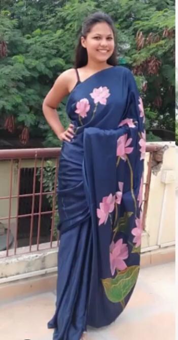 Twirl Around Pure Satin Saree