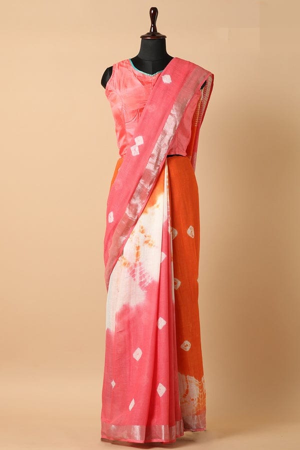 Pure Linen Shibori Design Saree By Rank Every Retires