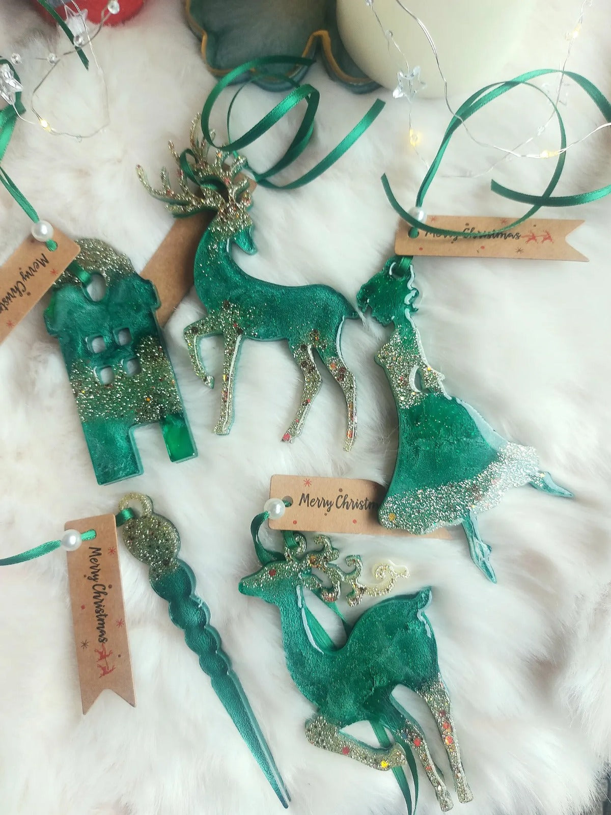 Resin Art Christmas Ornaments by RNR