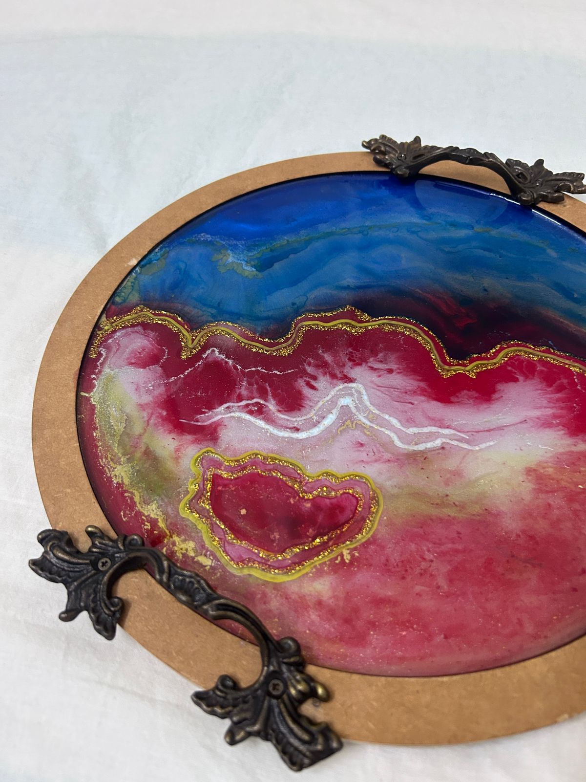 Vibrant Resin Art Trays Collection By Rank Never Retire
