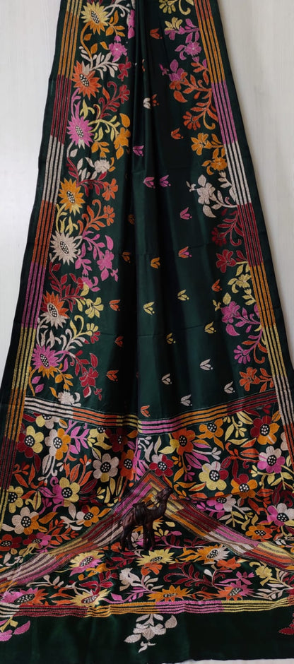 Kantha on Bangalore Silk