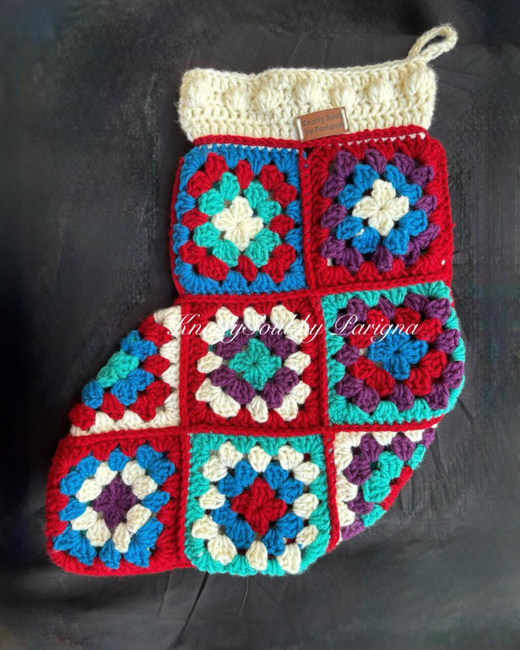 Handknitted Santa Socks for Gifts