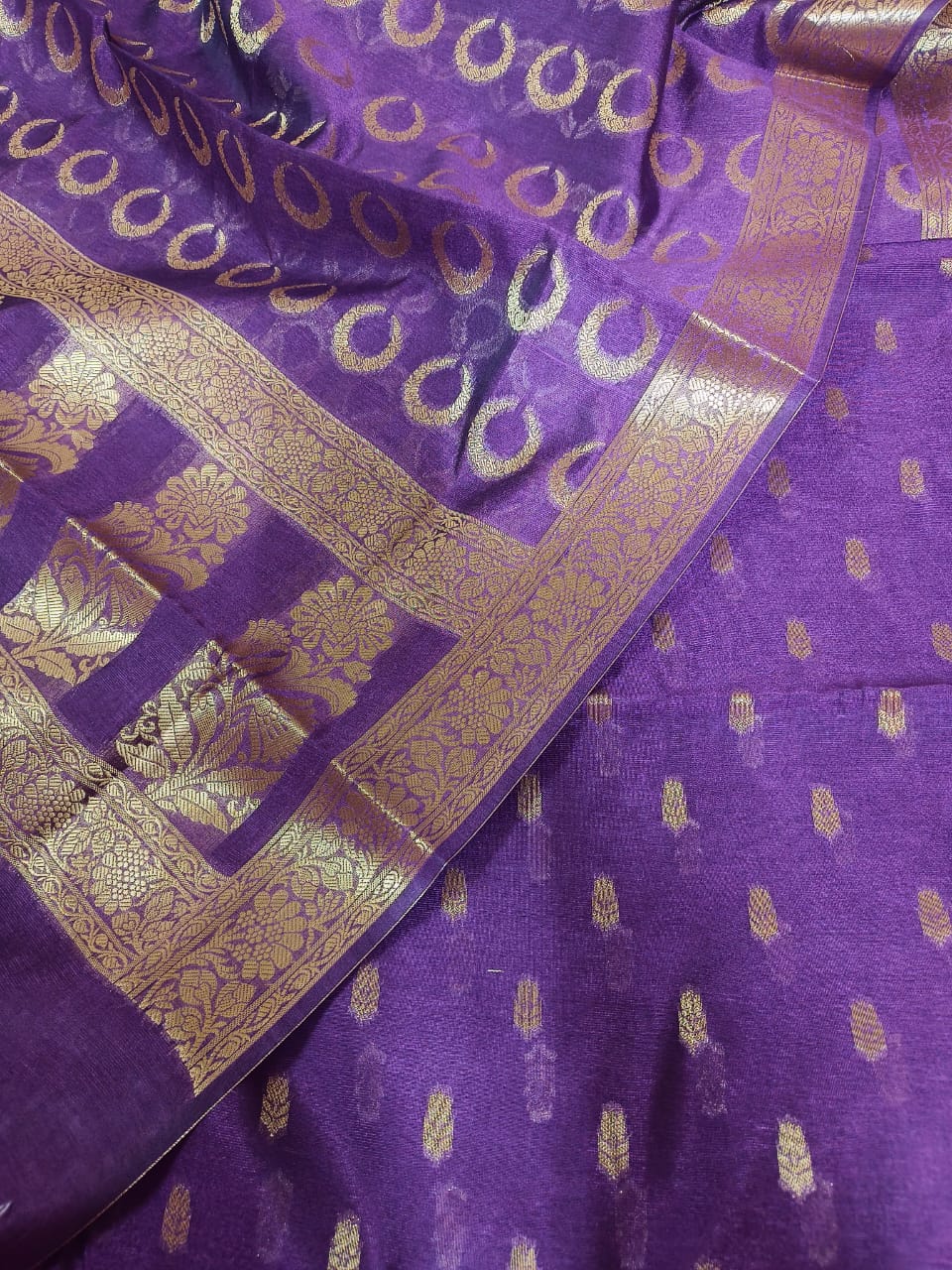 Semi Georgette Banarsi Silk Suit