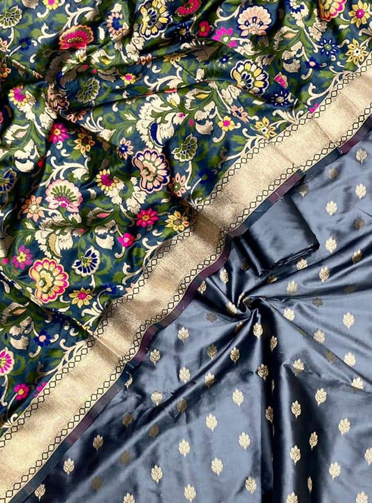 Katan Silk Banarasi Weave Suit