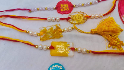 Resin Art Rakhis for Brother by RNR