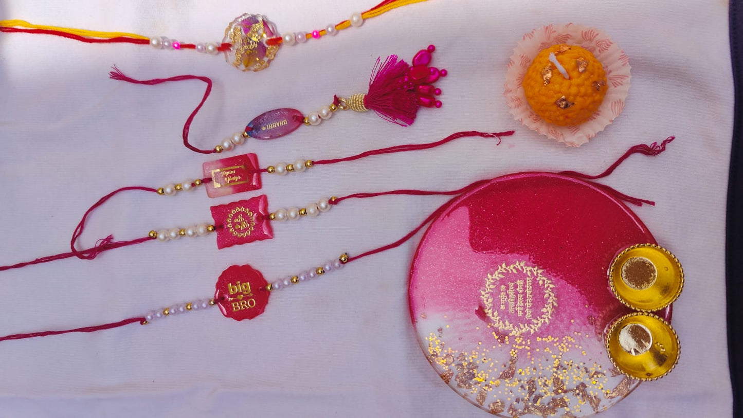 Resin Art Rakhis for Brother by RNR