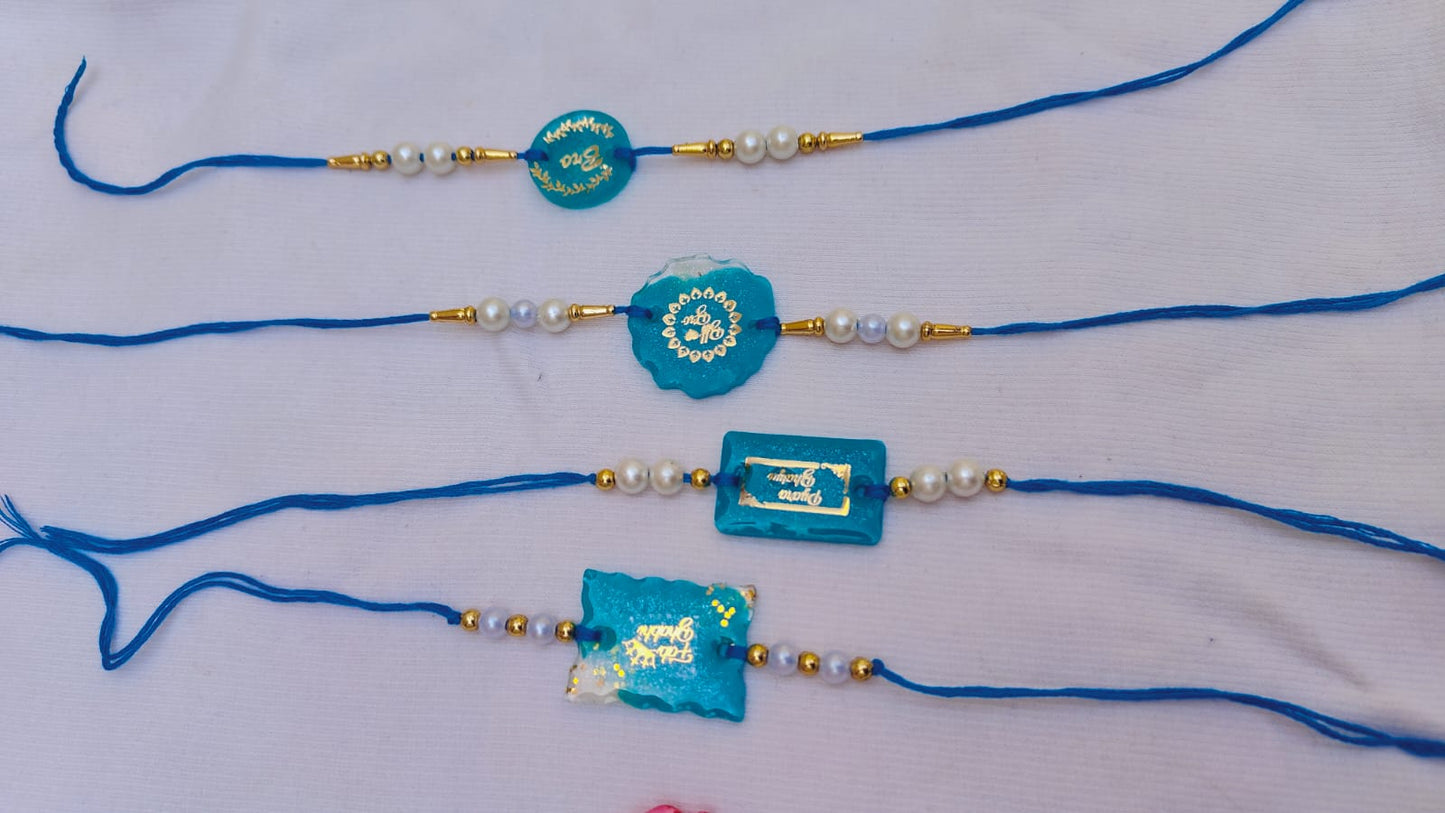 Resin Art Rakhis for Brother by RNR