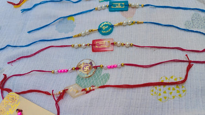 Resin Art Rakhis for Brother by RNR