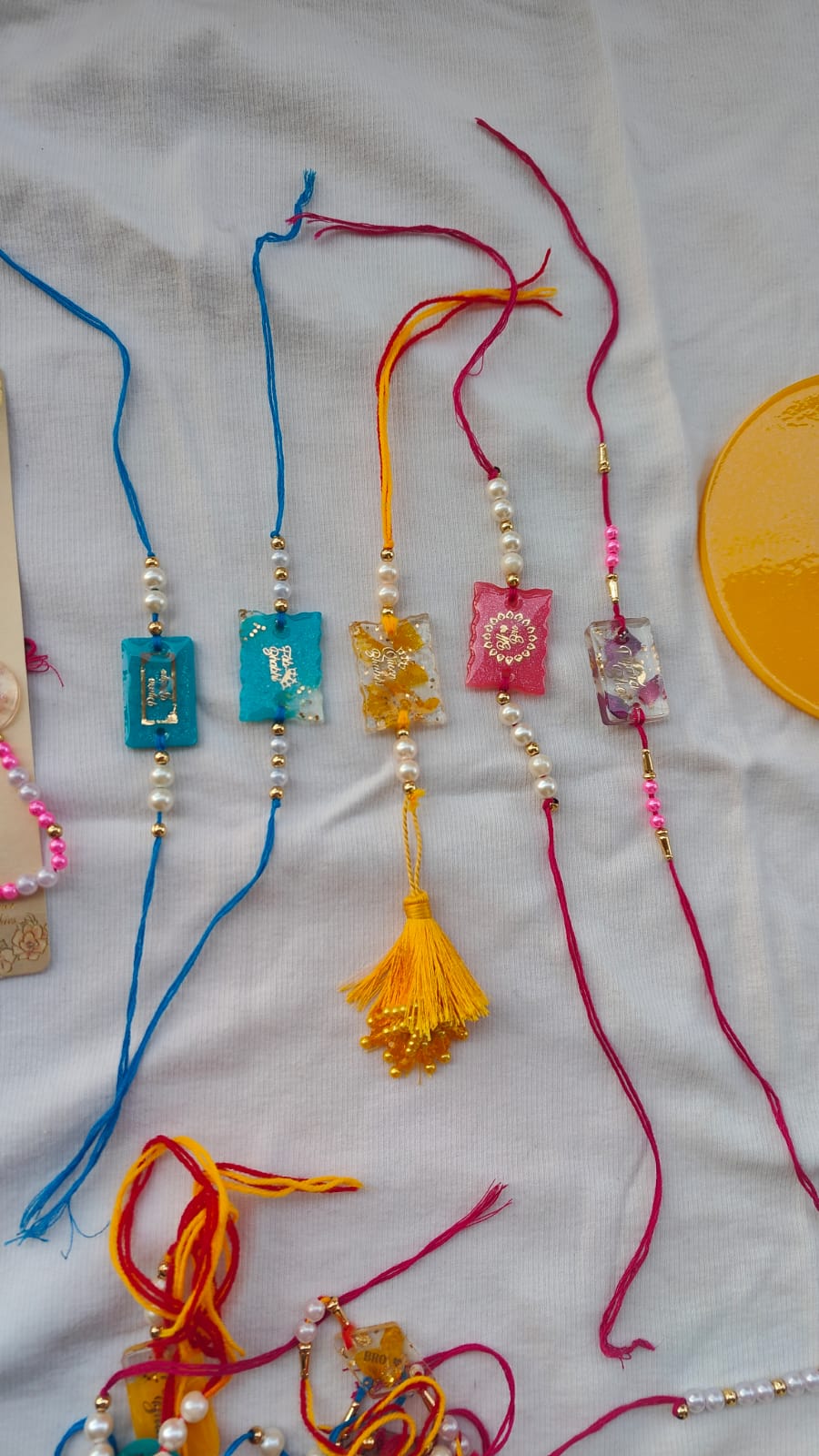 Resin Art Rakhis for Brother by RNR