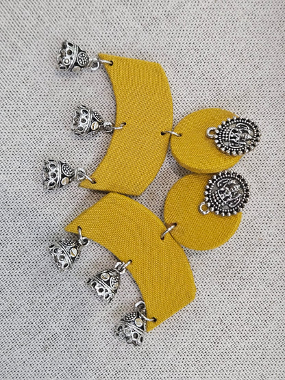 Mustard Yellow Jhumkas