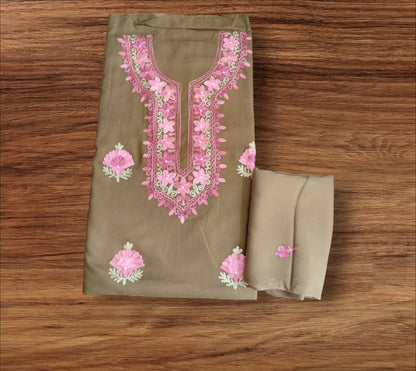 Kashmiri embroidered Cotton Suits