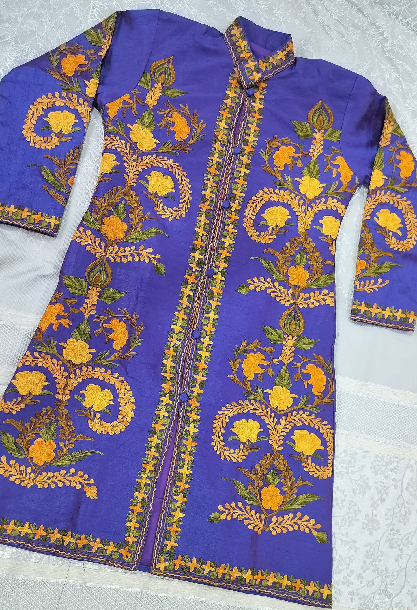 Kashmiri Embroidered SIlk Jackets