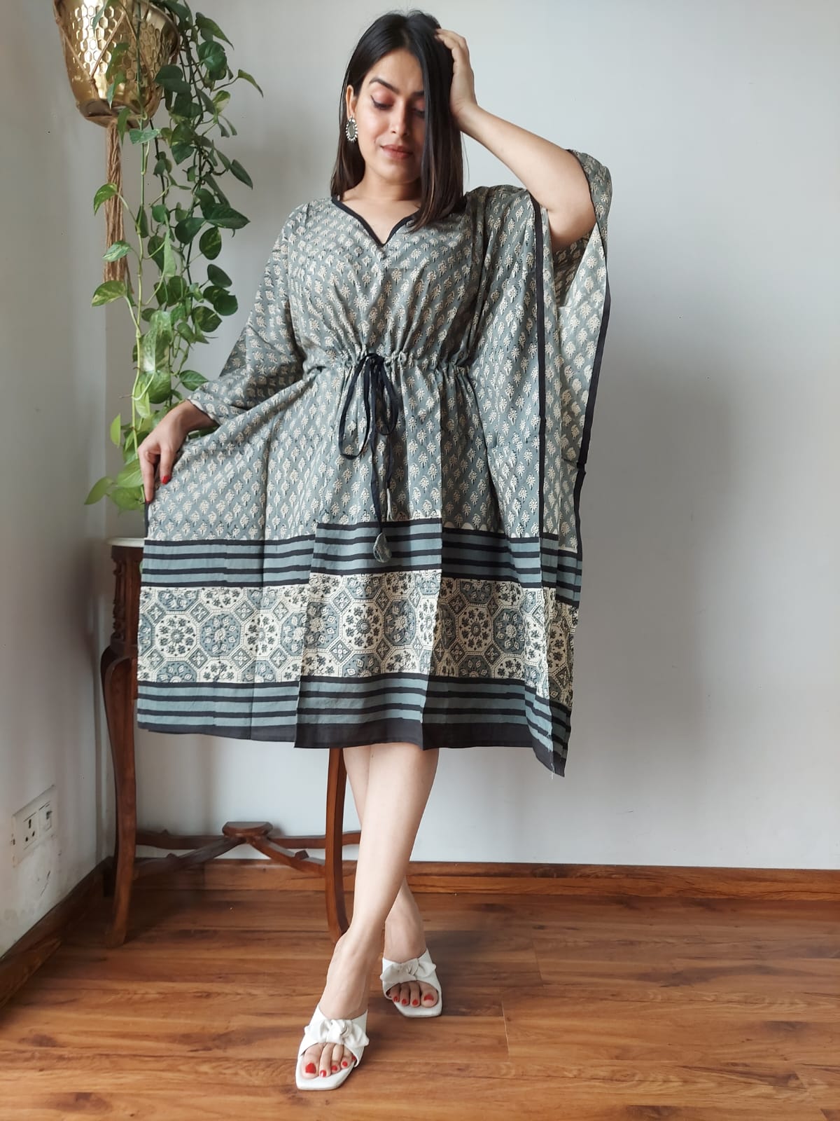 Shibori and Bagru Print Kaftans