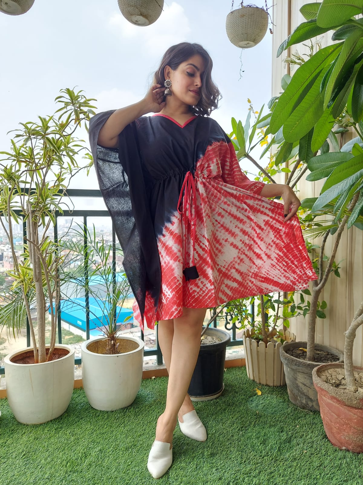 Shibori and Bagru Print Kaftans