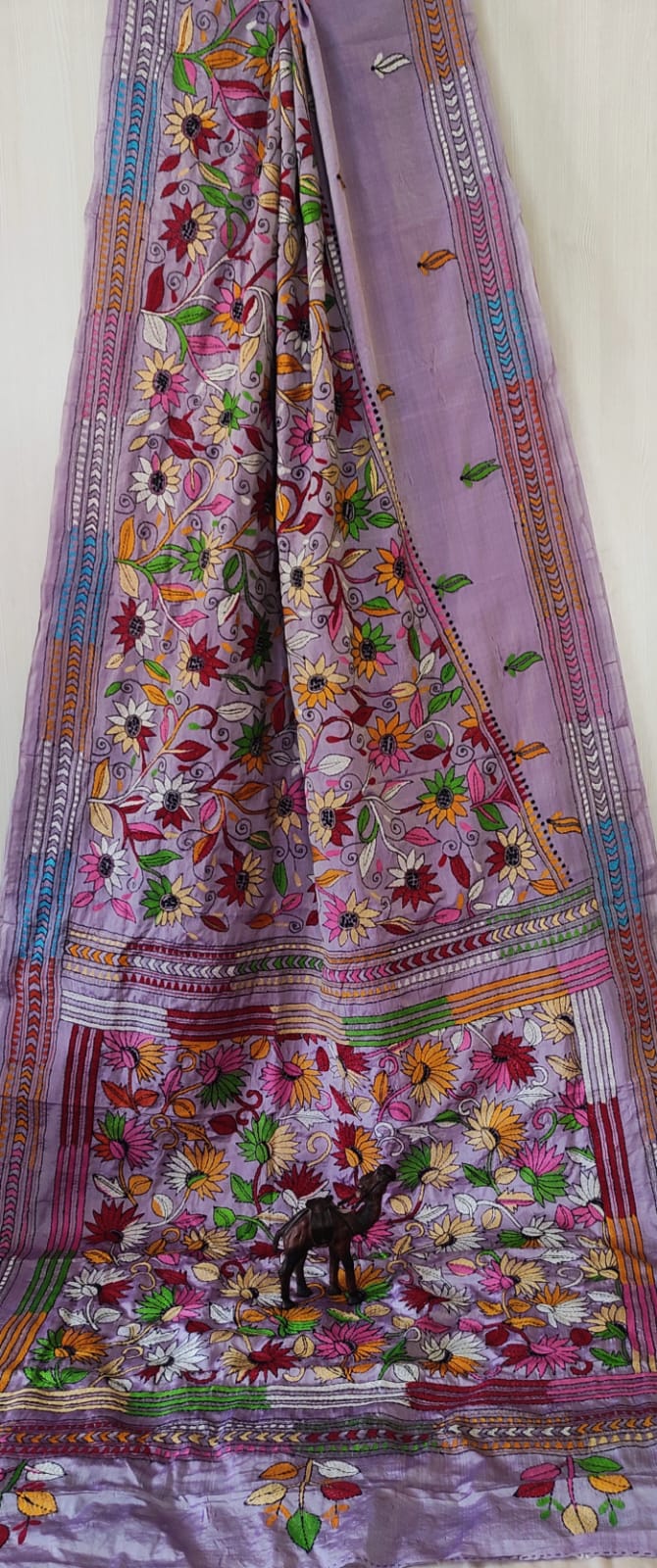 Kantha on Bangalore Silk