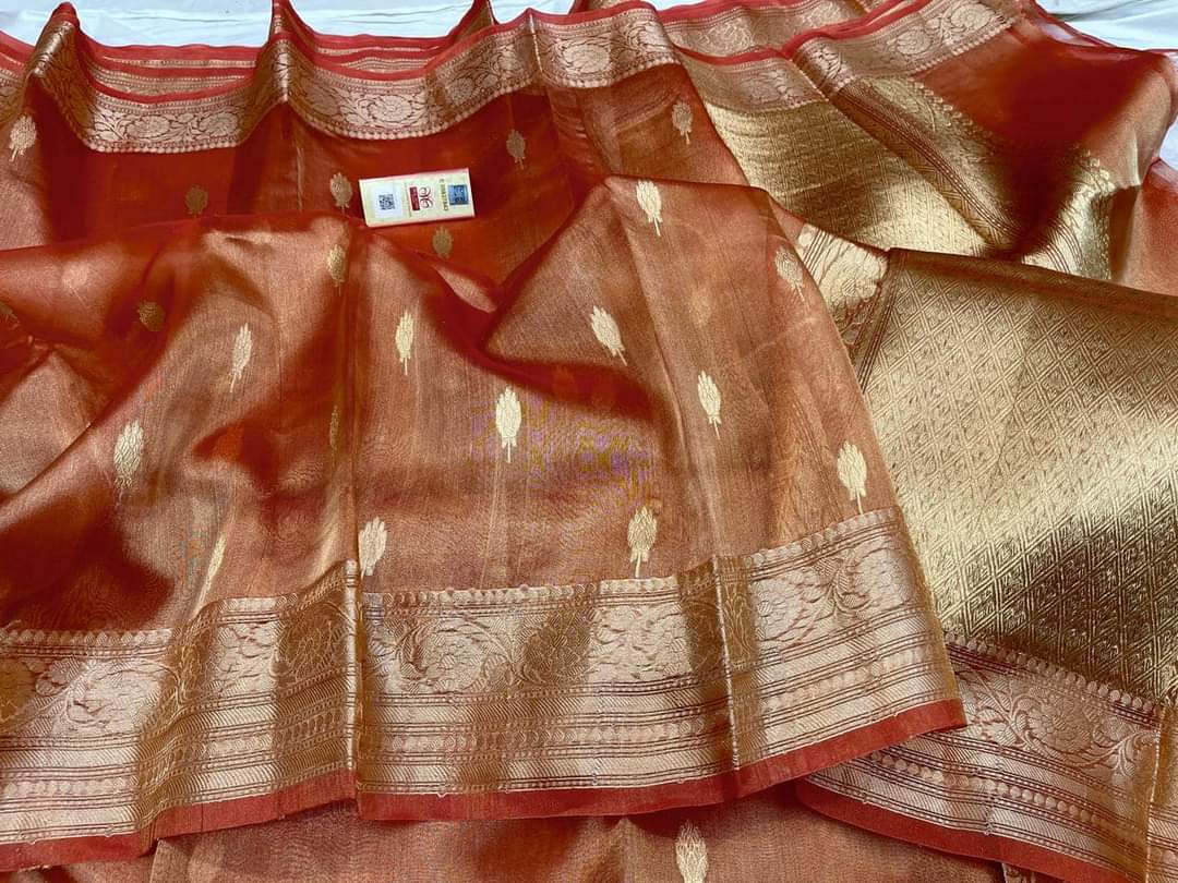 Zari Tissue Banarsi Silk Saree