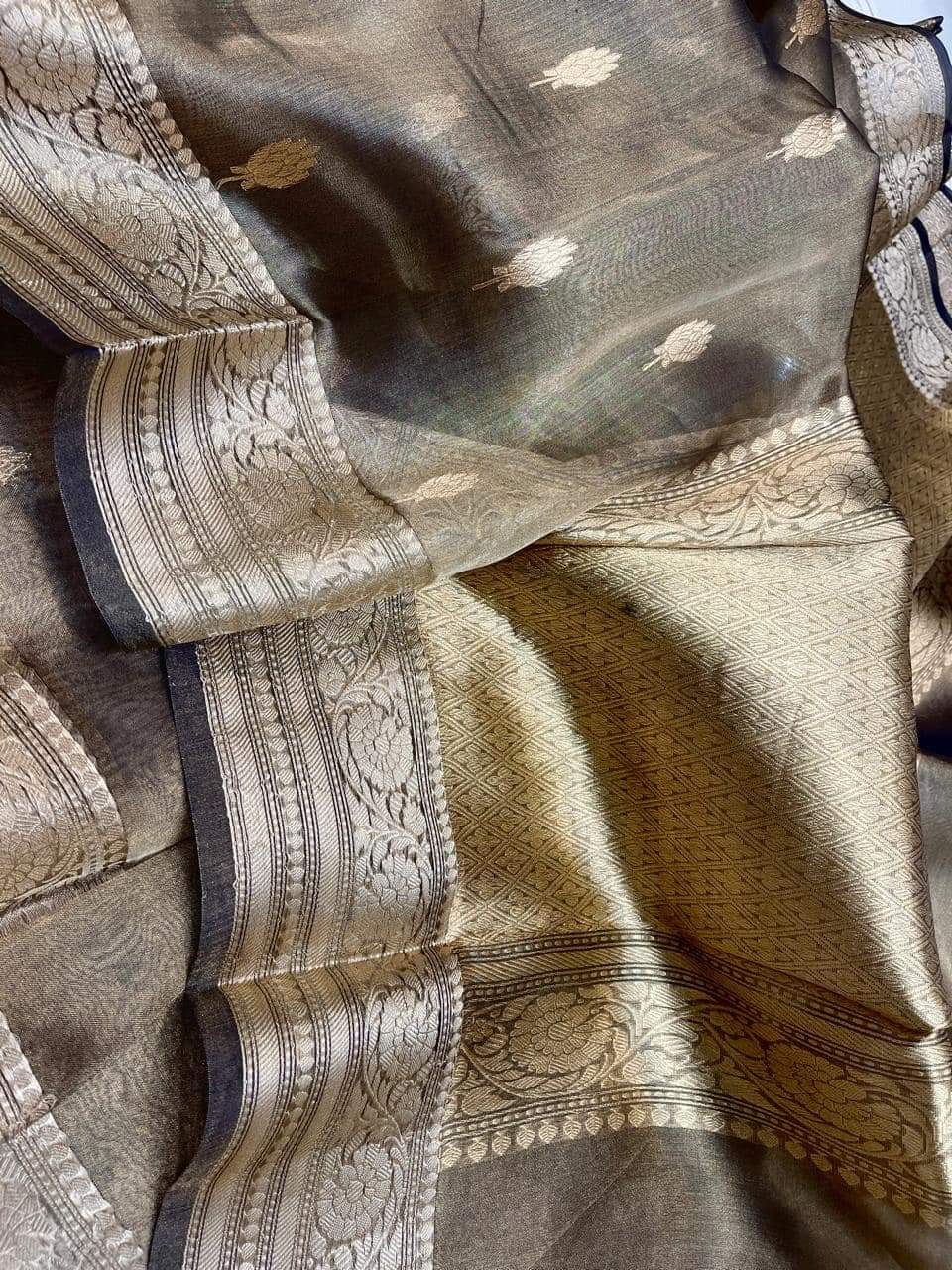 Zari Tissue Banarsi Silk Saree