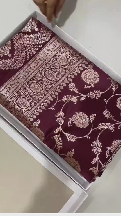 Mashruf Heavy Banarsi Saree with Motifs