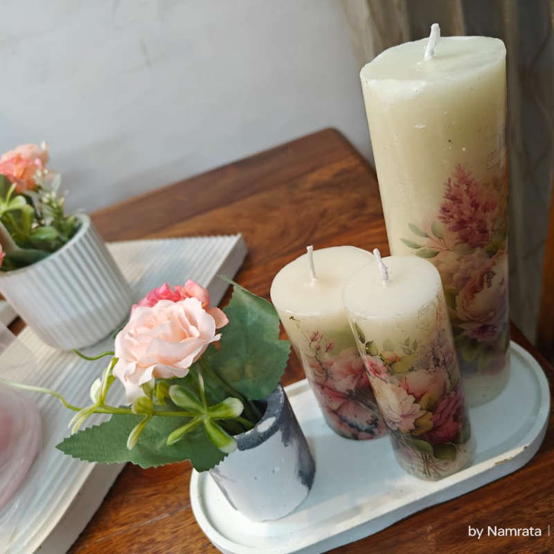 Artisan Decoupage Candles | Luxury Long Lasting Candle By Rank Never Retires