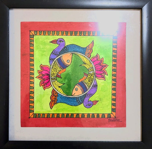 Colorful Acrylic Madhubani Paintings - 7