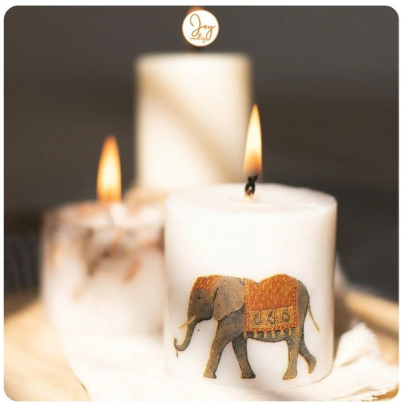 Elephant Pillar Candle Hamper By Rank Never Retire