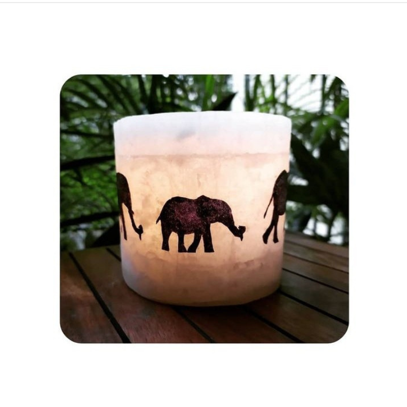 Elephant Shell Candle Hamper By Rank Never Retires