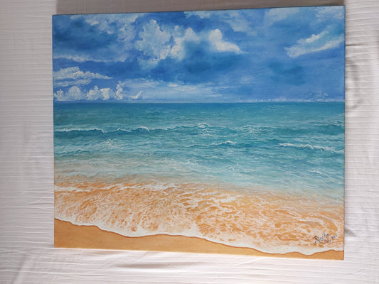 Sea Shore Oil Painting