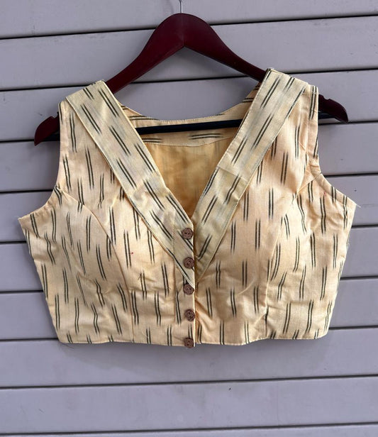 Stylish Ikkat Blouses - Beige By Rank Every Retires