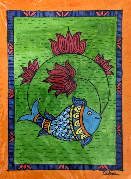 Vibrant Acrylic Madhubani Artwork - 1