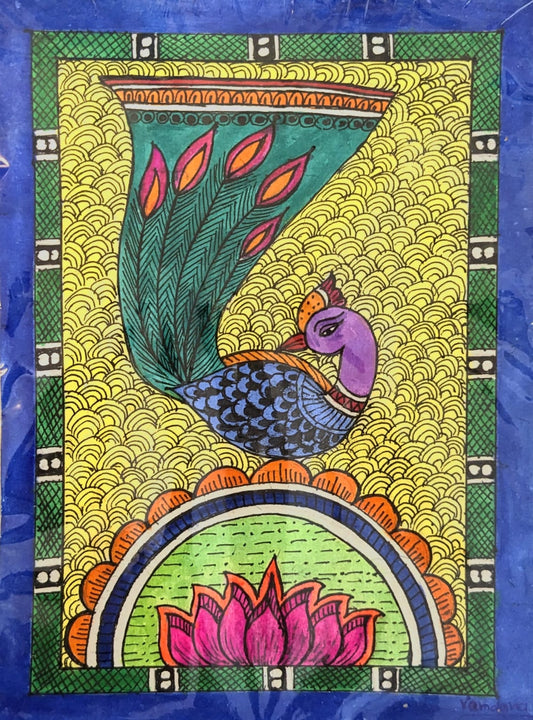 Vibrant Acrylic Madhubani Artwork - 6